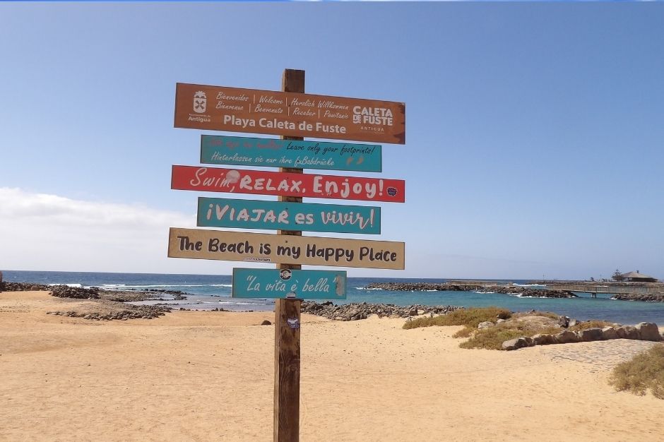 Fuerteventura beach Playa Caleta de Fuste 